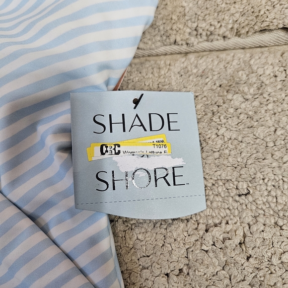 Shade & Shore Striped One-Piece Swimsuit – Size M (8–10) – NWT - Picture 8 of 10